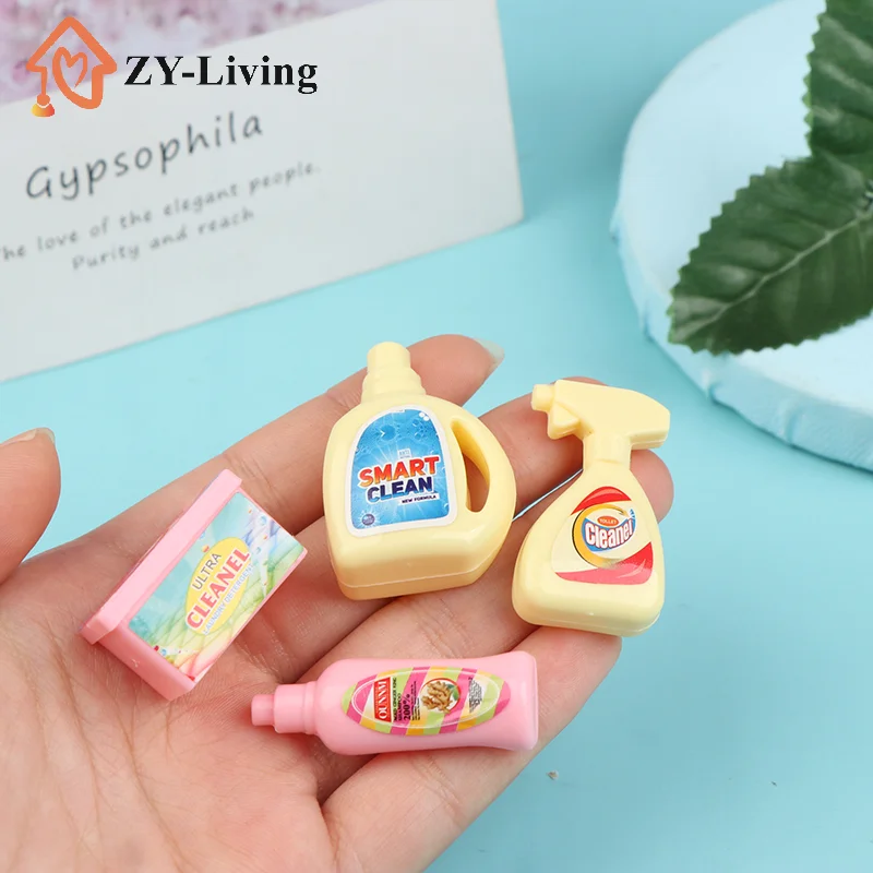 4 ピース/セット人形クリーニングバケツ洗剤洗濯洗剤おもちゃ - Laundry のレビューと価格