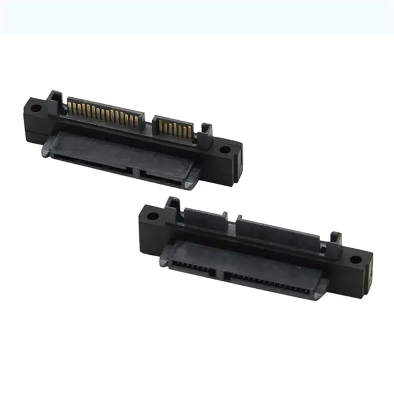 ABRI-3PCS SFF-8482 SAS Female To SATA Male 15Pin Bend Head 90 Degree Angle Adapter Converter For Motherboard Cable