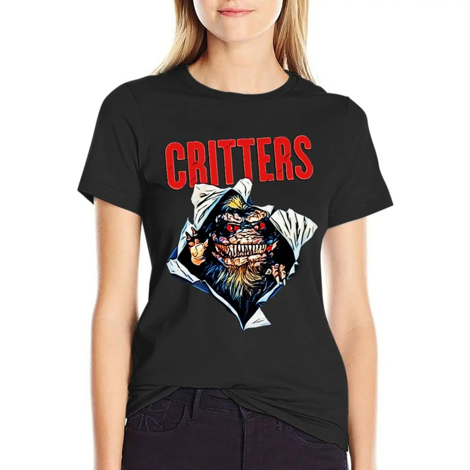 critters T-Shirt anime clothes cute tops T-shirt Women