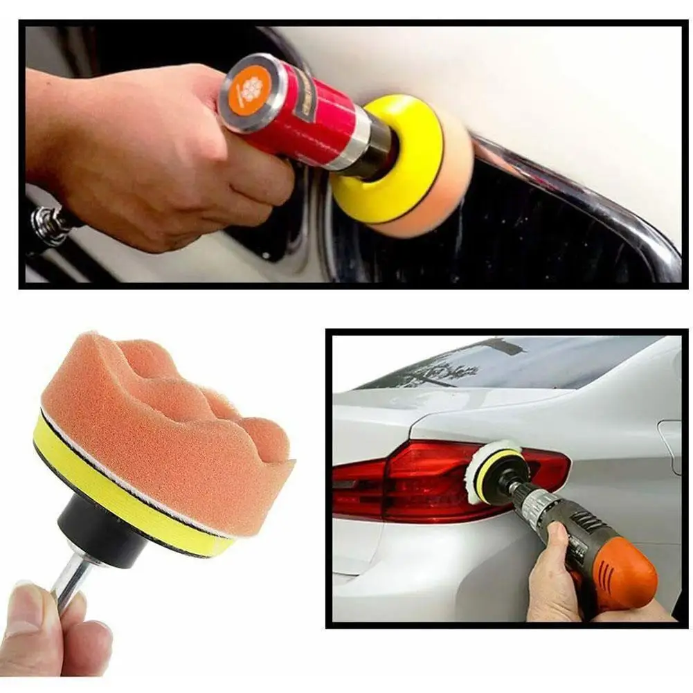 

3 Inch 8PCS Car Polishing Sponge Pads Kit Foam Pad Buffer Kit Polishing Machine Wax Pads For Auto Motorcycle Removes Scratc Q3M0