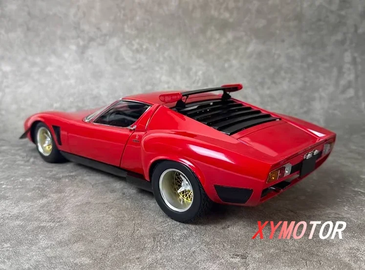 Kyosho 1:12 для Lamborghini MIURA SVR, литая под давлением модель автомобиля из сплава, детские игрушки, подарки, коллекция для хобби, красный металл, пластик, резина