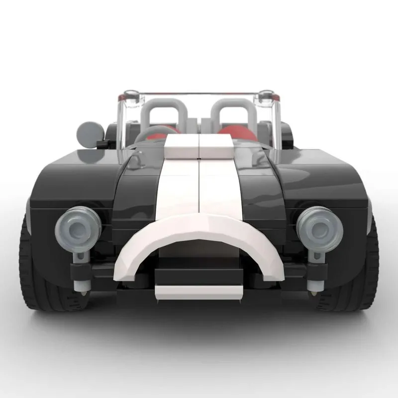 بنة نموذج 255 أجزاء MOC مدينة سرعة كوبرا 1962 لعبة سيارة كلاسيكية قابلة للتحويل للبنين البالغين الأطفال هدية الكريسماس #4