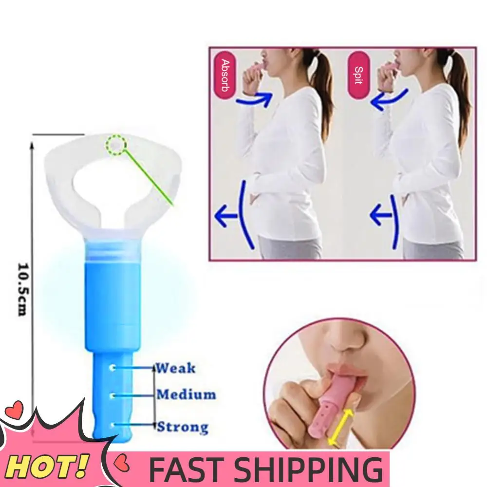 Dispositivo de entrenamiento de respiración para pérdida de peso, respirador Abdominal de tres pulpos, entrenador de respiración Abdominal, herramienta de Estiramiento facial adelgazante, 2 uds.
