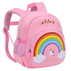 Neue Mode Kinder Schule Taschen 3D Cartoon Print regenbogen einhorn Kinder Rucksack Kindergarten Jungen Mädchen Mini Rucksack Buch Tasche