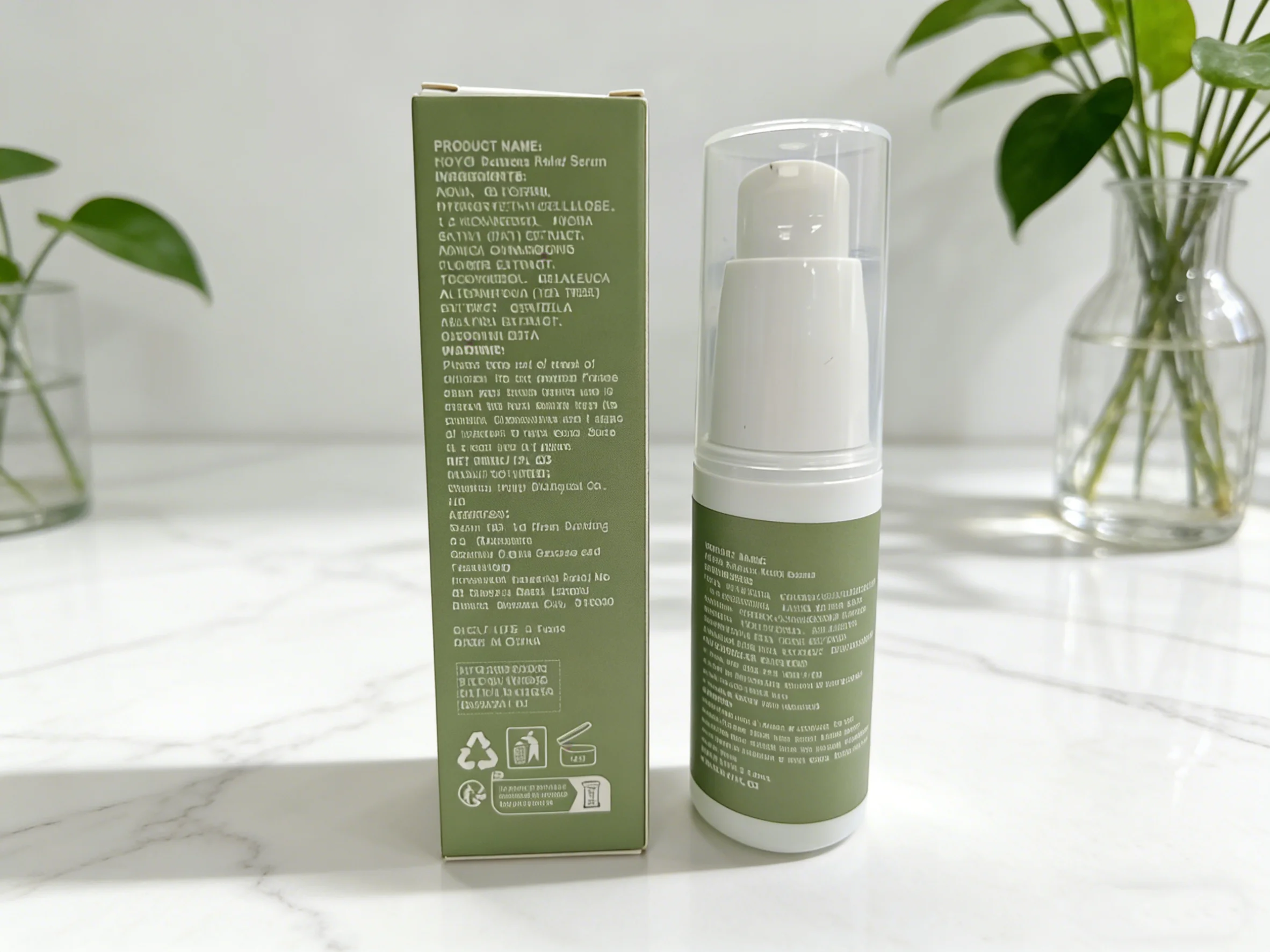 Essência facial Centella asiatica, fortalece a barreira da pele, acalmar a pele irritada, soro hidratante diário para cuidados faciais 30ml.