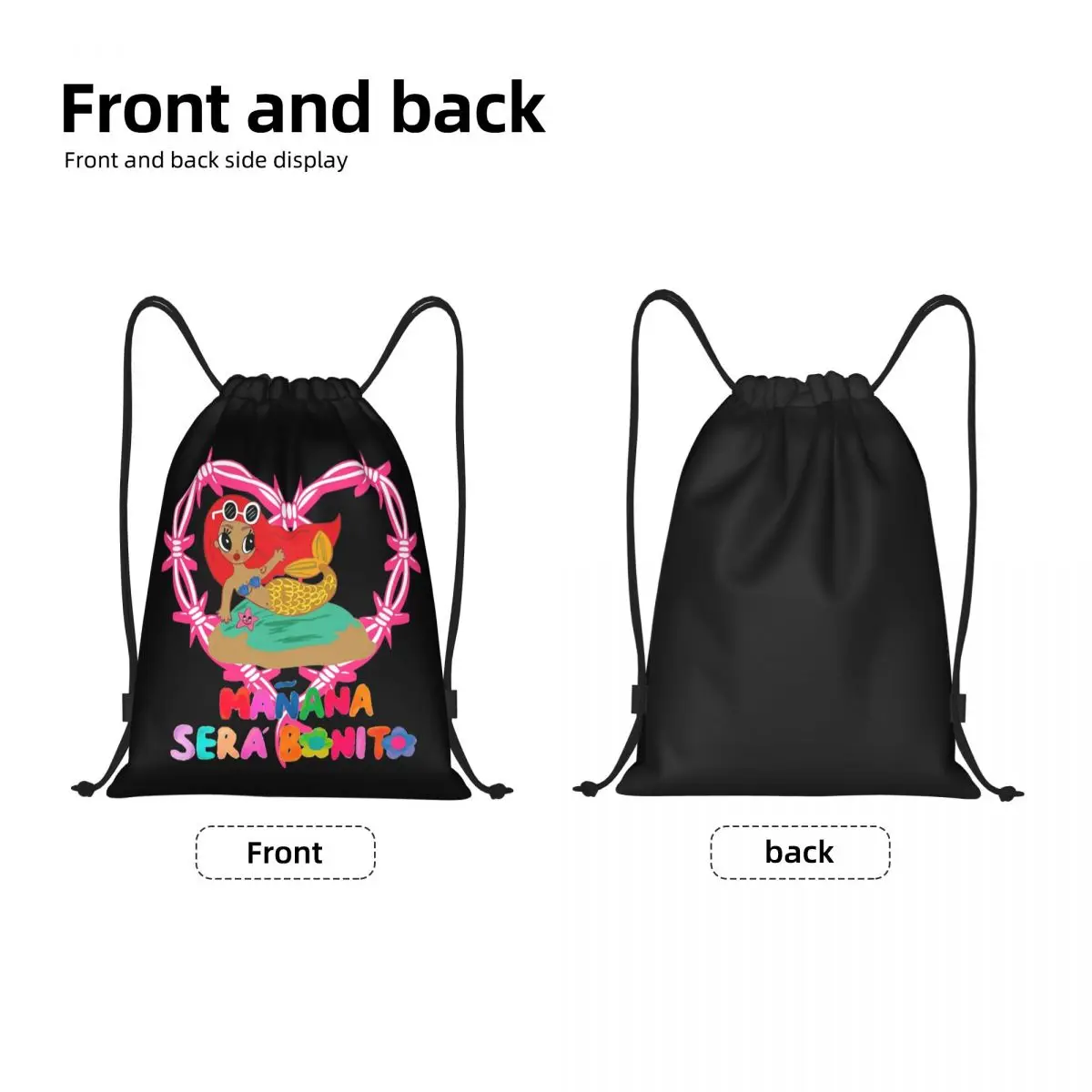 Custom Colombian Singer Karol G Manana Sera Bonito Drawstring Bags Men Women Foldable Gym Sports Sackpack Training Backpacks