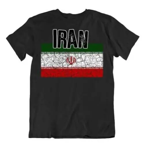 Bandera Camiseta Irán Moda País Souvenir Camiseta Regalo Orgullo Logo