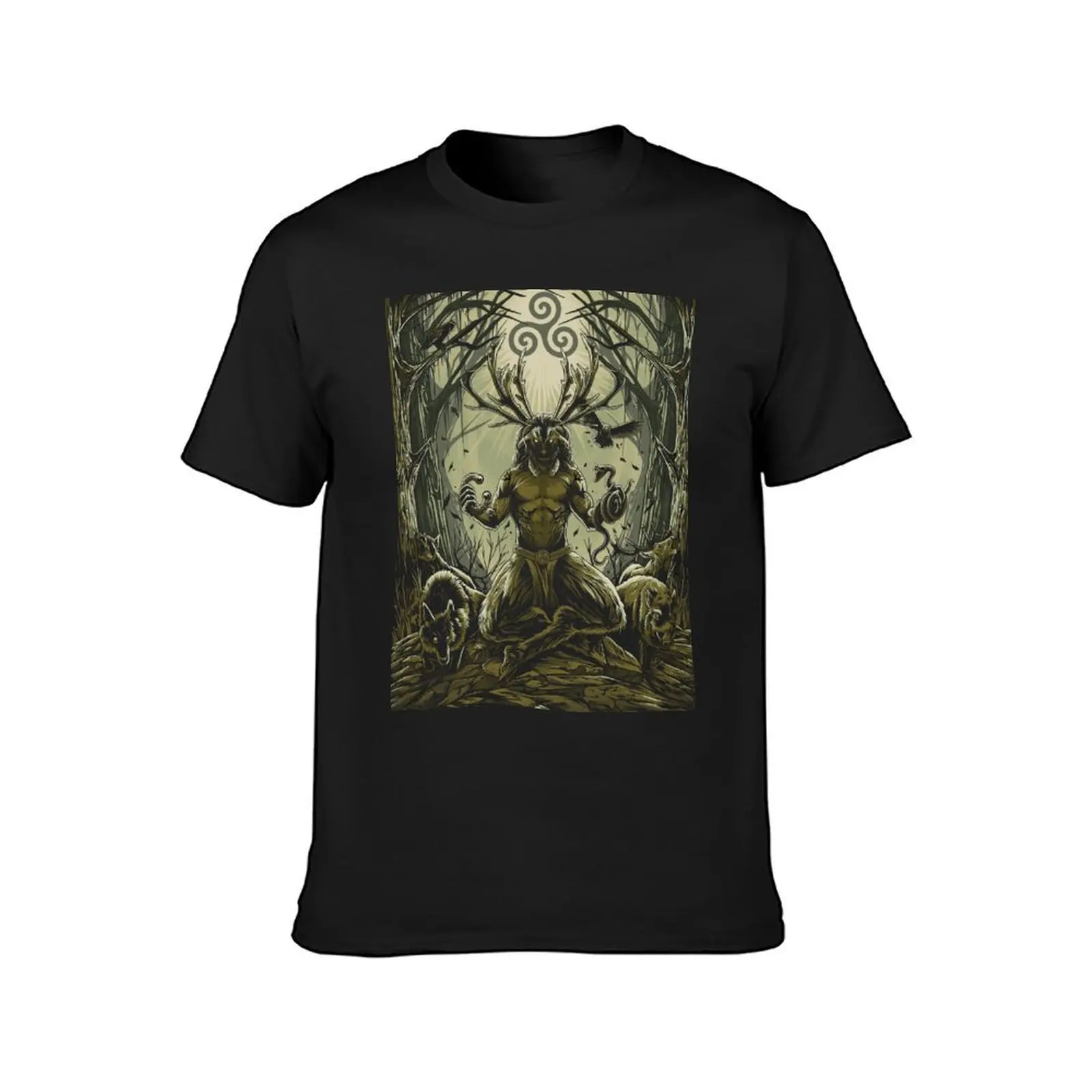 Cernunnos Pagan Celtic Irish Mythology God T-Shirt customs heavyweights quick-drying t shirt for men