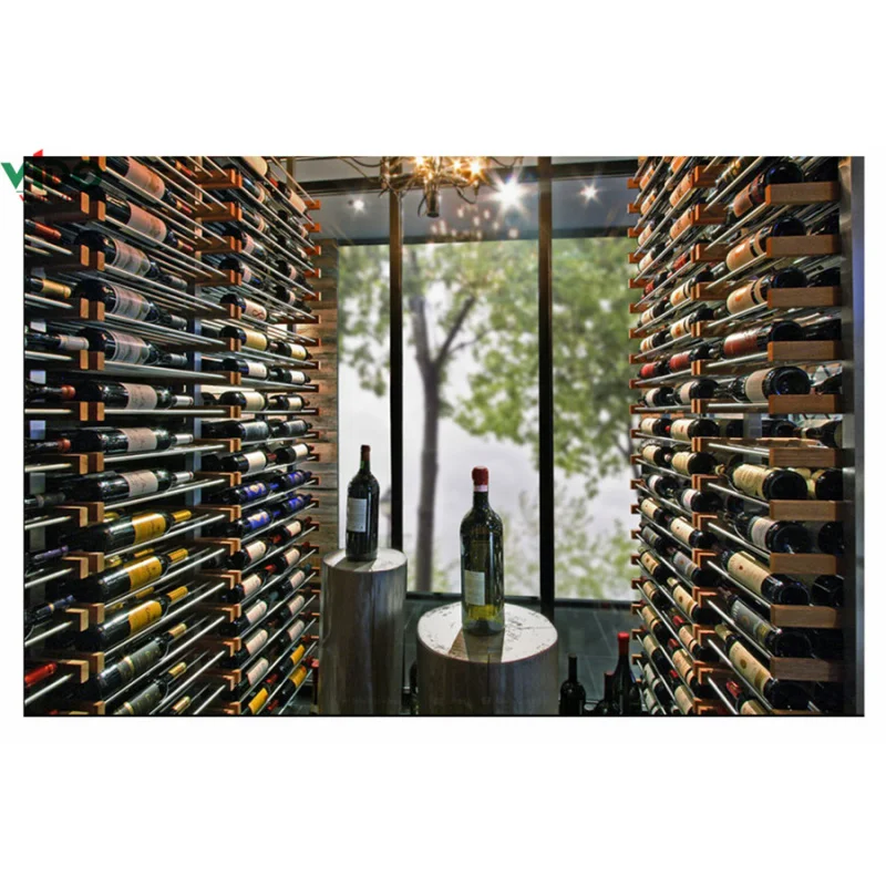 [Customized]modern wine cabinet wall mounted wine rack wire wine display rack