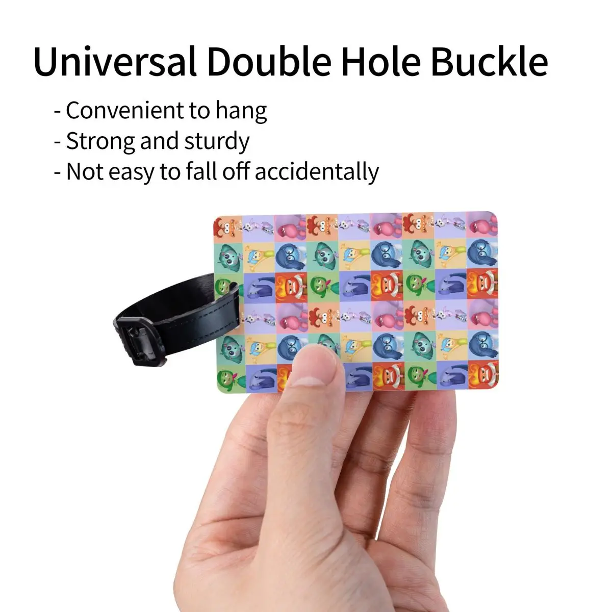 Benutzerdefinierte Inside Out Cartoon Gepäckanhänger Lustiges Anime Koffer Gepäck Sichtschutz ID-Etikett