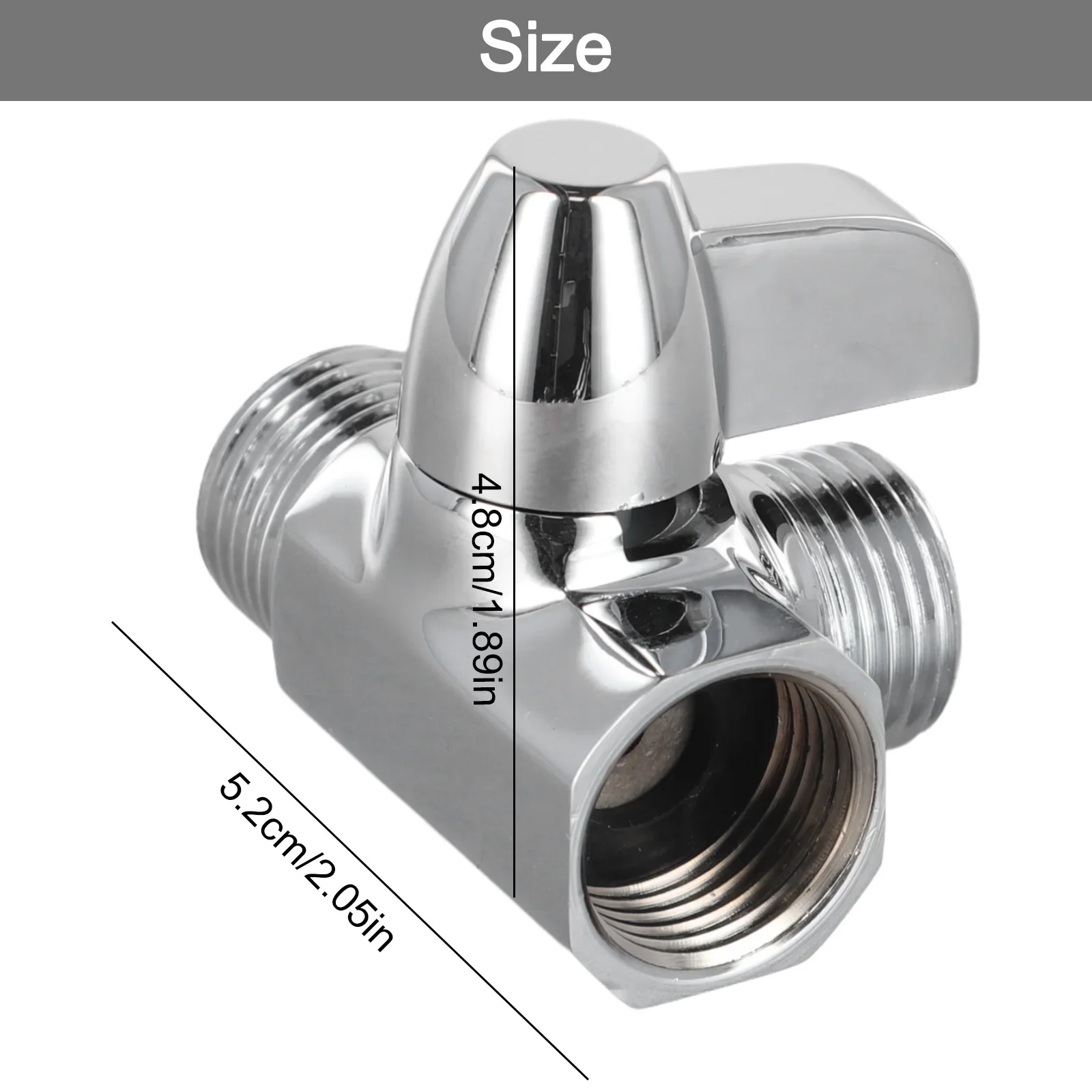 

1 х переключающий клапан, трехходовой настенный монтаж, латунь G1/2 дюйма, сантехнические смесители для душа, высококачественные материалы
