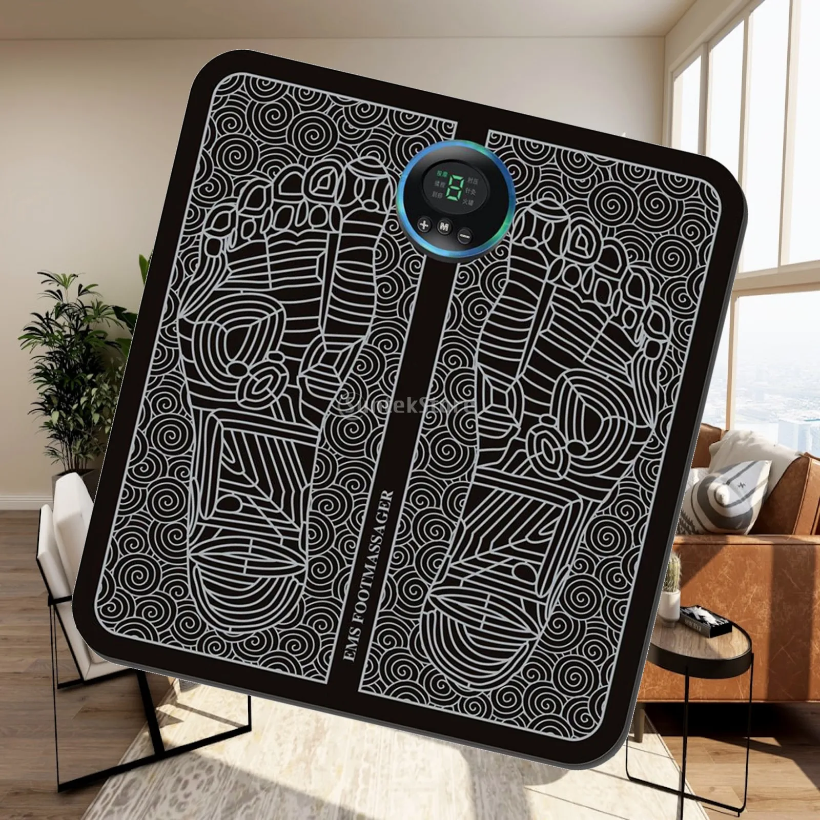 USB Rechargeable Foot Massager Pad Electric Massage Mat for Improved Circulation and Muscle Relief