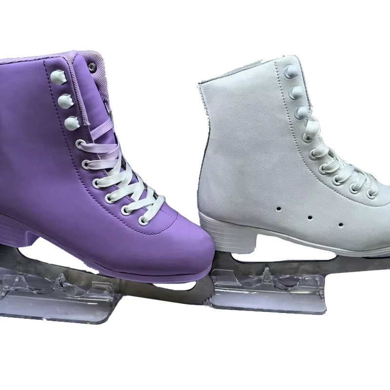 

Оптовая продажа для начинающих зимних видов спорта Hard Shell Speed Hockey Figure хоккейная обувь для катания на коньках с сетчатой подкладкой для мальчиков и девочек