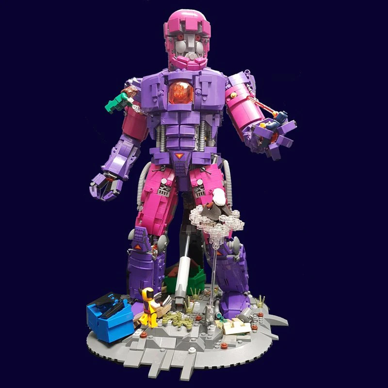 2507pcs MOC Super Heroes Marvelled X Men X Men Sentinel Model Building Blocks Construction Toys Christmas Gift Idea DIY Brick