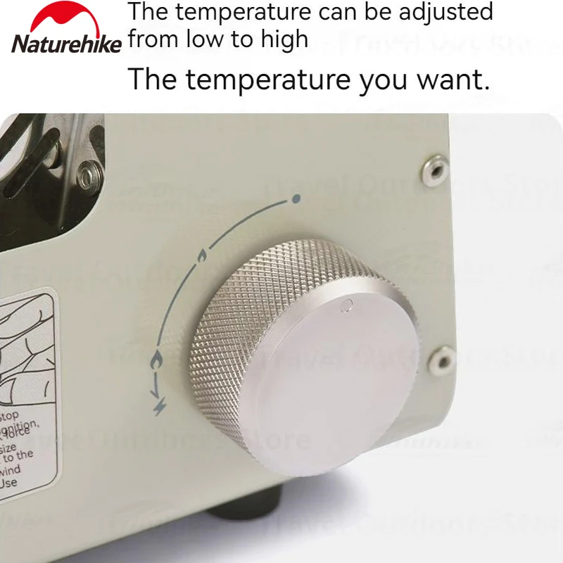 Imagem -06 - Naturehike-portátil Cassette Aquecimento Fogão Aquecedor ao ar Livre Butano Gás Burner Inverno Equipamento Térmico Camping Café 1100w