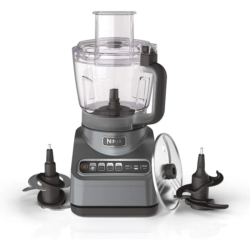 

Ninja Professional Plus Food Processor 1000Watts Auto-iQ Preset Programs Chop Puree Dough Slice Shred 9-Cup Capacity BN601C