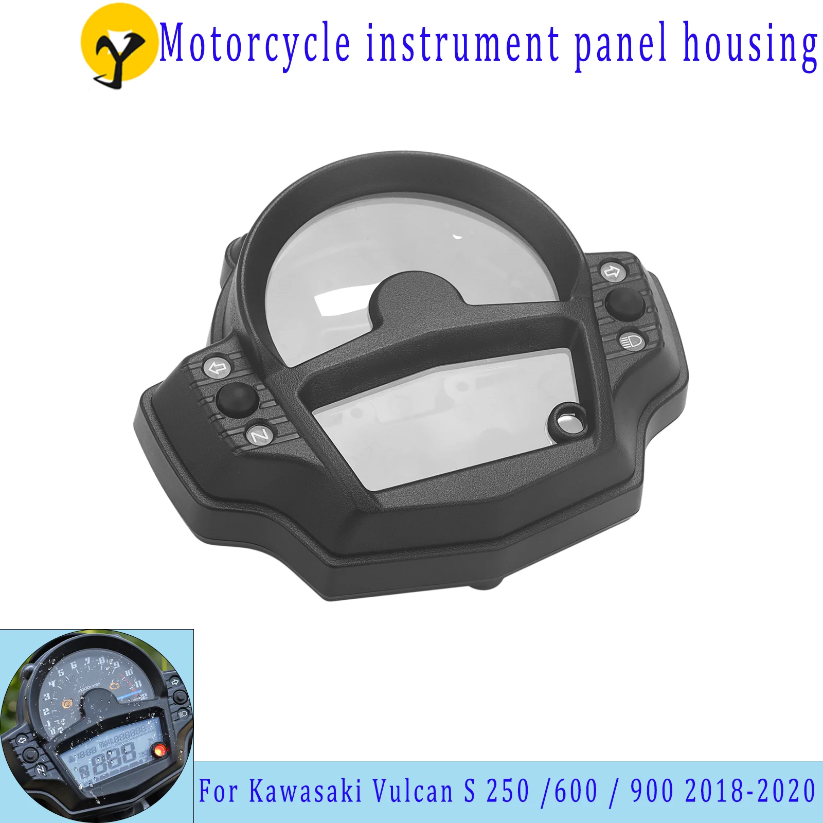 

For Kawasaki Vulcan S 250/600/900/650/VN650/CAFE 2015–2020 Motorcycle Instrument Panel Cover, Dashboard Cover, Instrument Shiel