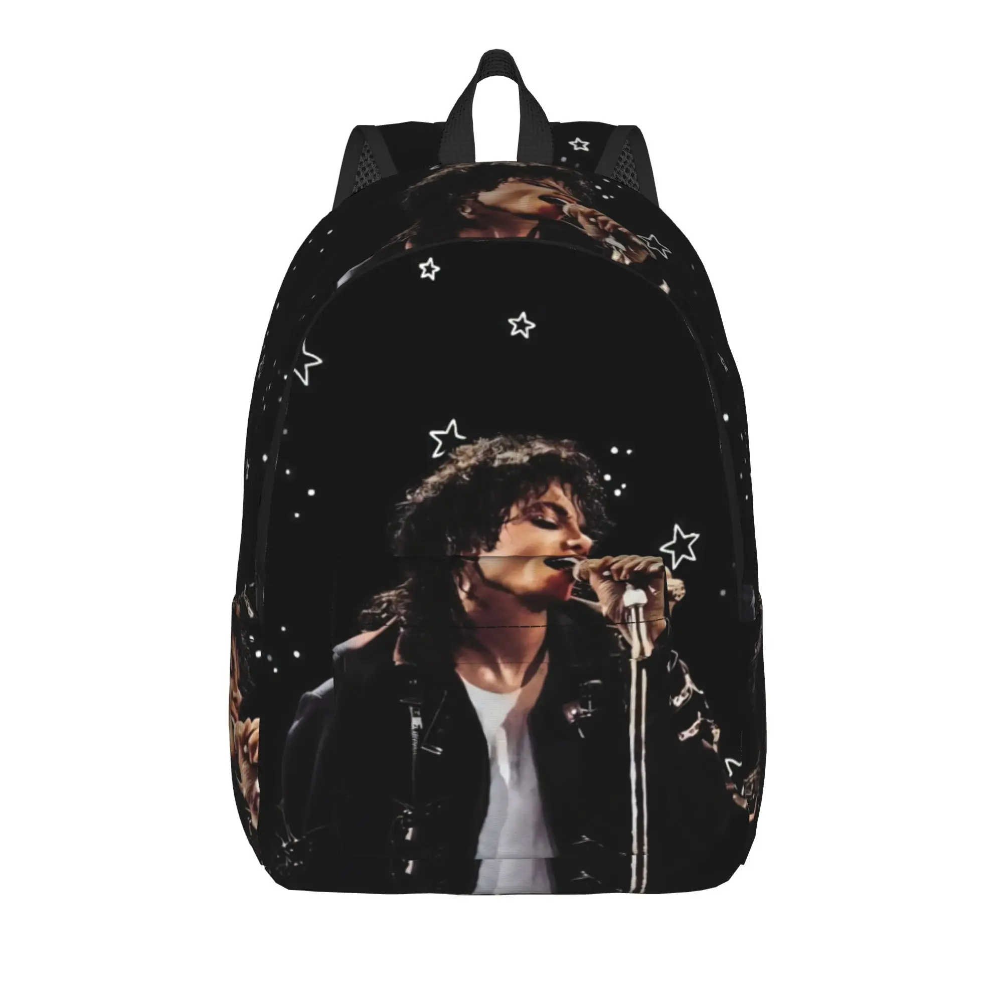 Michaels Jacksons Backpack for Men Women Fashion High School Work Daypack  College Canvas Bags Gift