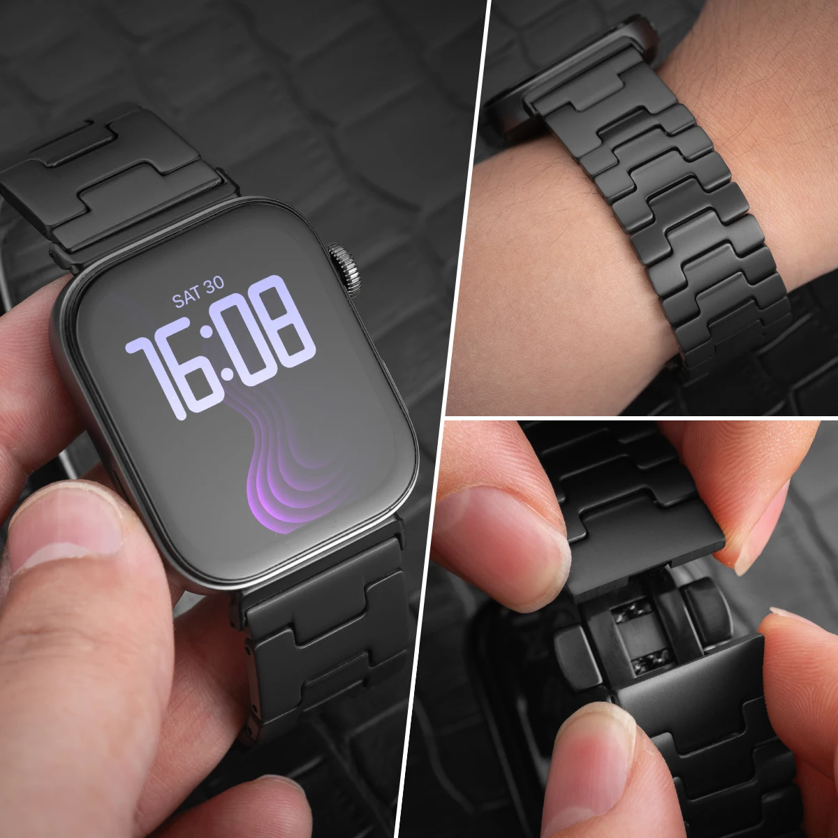 

Titanium Matel Band for Huawei Watch Fit 4Pro Watchband Luxury Bussiness Metal Bracelet for Huawei Watch Fit 4 Fit 3 Accessories