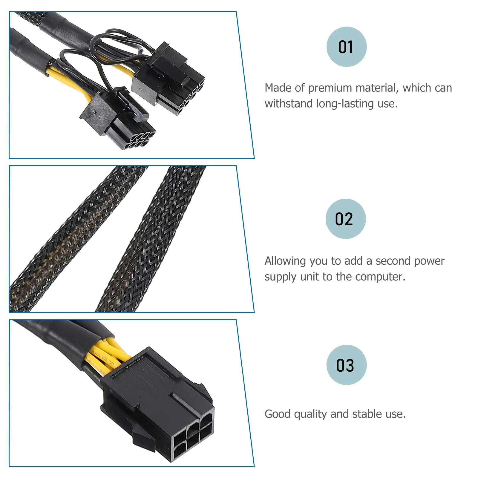 

Graphics 6Pin To 8Pin Gpu Extension Converter Splitter Wire For High Graphic Cards Express Power Cord Pcie Splitter Cable