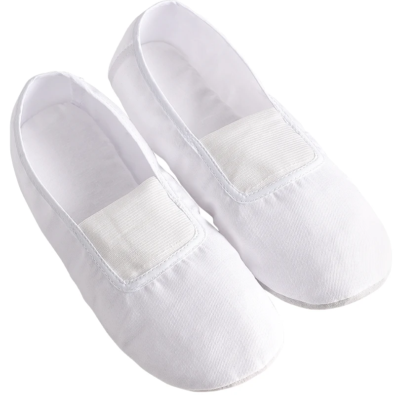 Girls Women Gymnastic Dance Shoe Ballet Shoes Full Leather Sole Standard Yoga Fitness Ballet Dance Shoes Soft Dance Slippers