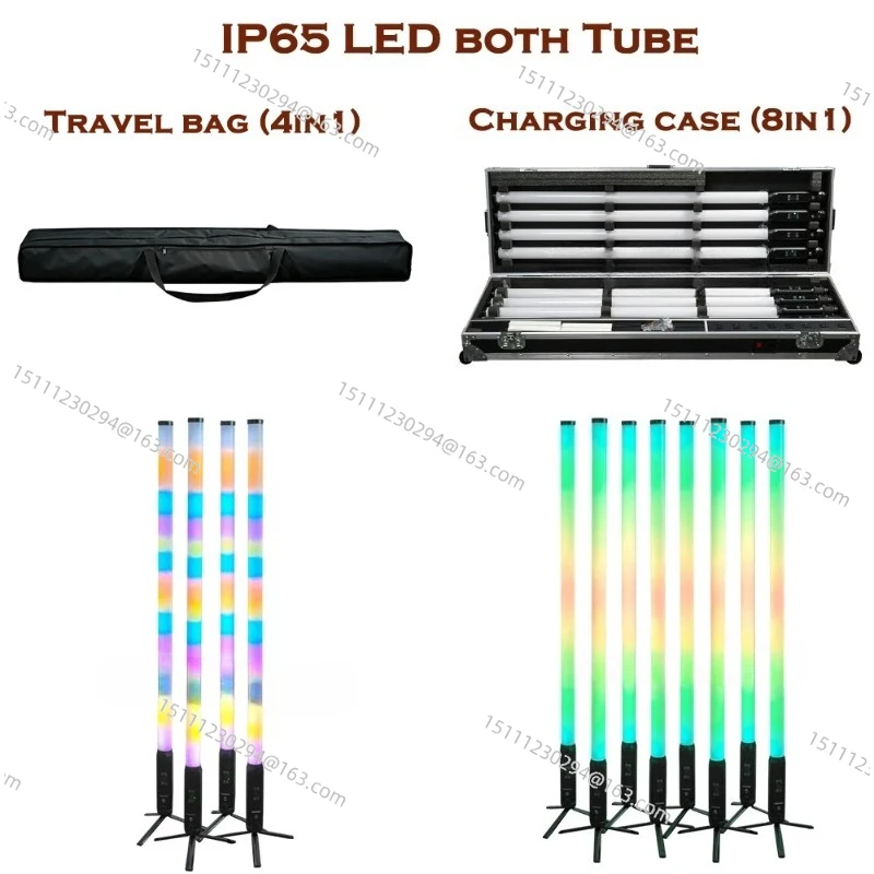 Both Lighting Wireless Pixel Tube Battery Wireless DMX 360 Led For Wedding DJ Stage Light Event Entertainment Party Wedding