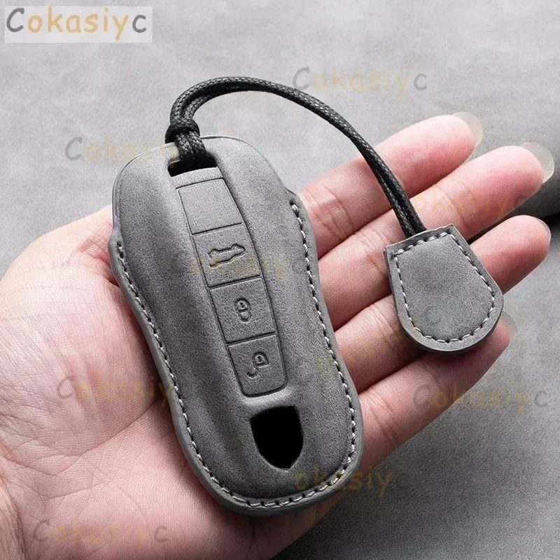 포르쉐 958 마칸 911 파나메라 996 991 987 924 Gt3 박스터 987 997 2019 2020 카이맨 987용 가죽 자동차 리모컨 키 케이스 커버