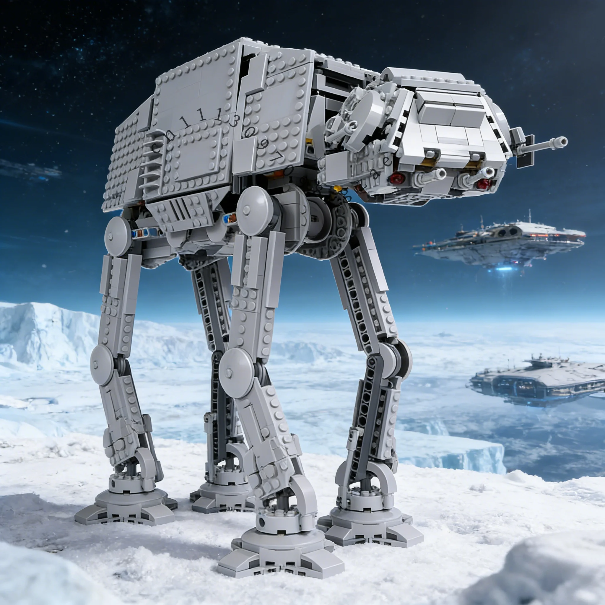 

Popular toys Space movie AT-AT building blocks Building blocks Children's toys with dolls Christmas gifts