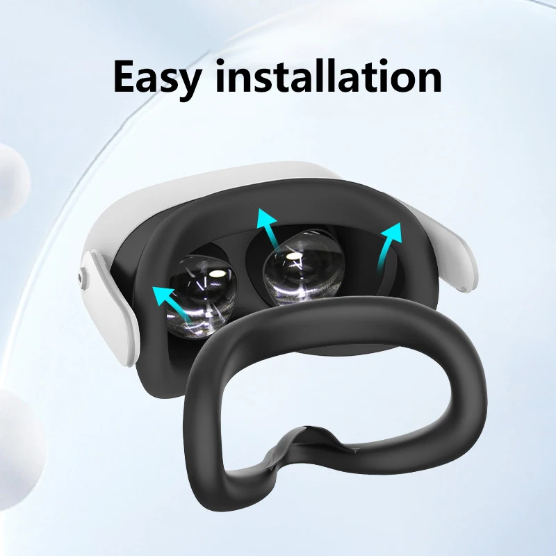 VR-гарнитура для лица, силиконовый чехол, мягкие подушечки для OculusMeta Quest 3S, аксессуары VR