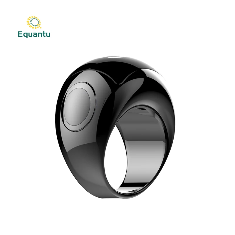 Digital Ceramic Rotatable Azan Time Outdoor Equantu Counting Prayer Men's Smart Ring