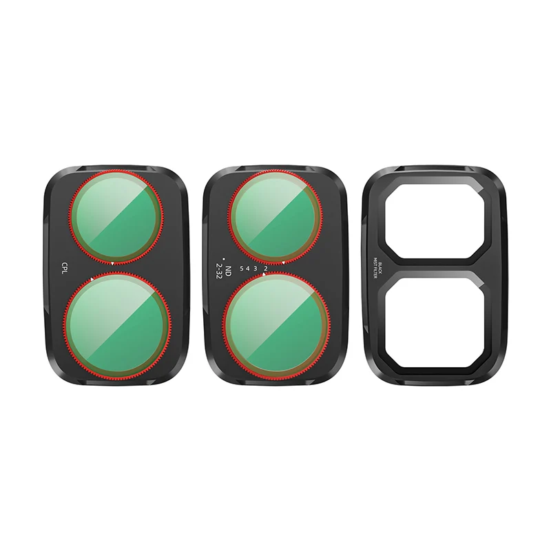 3 stks/set Lensfilter voor DJI Pocket 4P Camera Accessoire CPL HD Optisch Glas Verstelbare VND Black Mist Filters