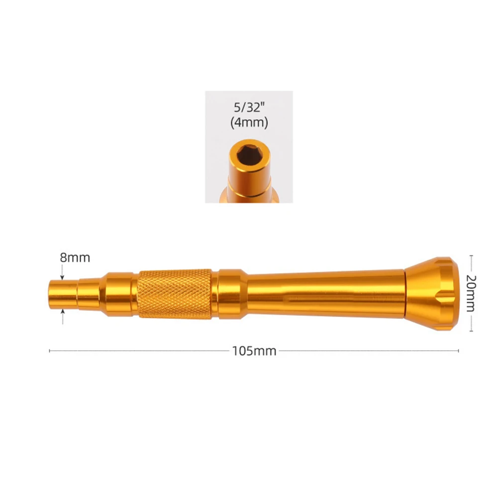 Maniglia per cacciavite esagonale Porta punte esagonale in lega di alluminio Maniglia per mini cacciavite per utensili manuali di riparazione elettronica