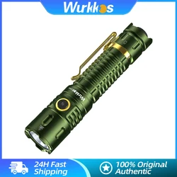 Wurkkos TD04 21700 EDC Самооборона Тактический Фонарик Мощный 3000LM Перезаряжаемый Фонарь XHP50D HI LED Лампа IP68 Двойной Переключатель