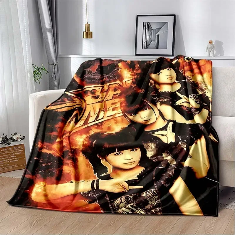 3D Babymetal Combination Printed Blanket,Fashion Soft Cozy Living room Bedroom Sofa Bed Travel Blanket Child Birthday Gift