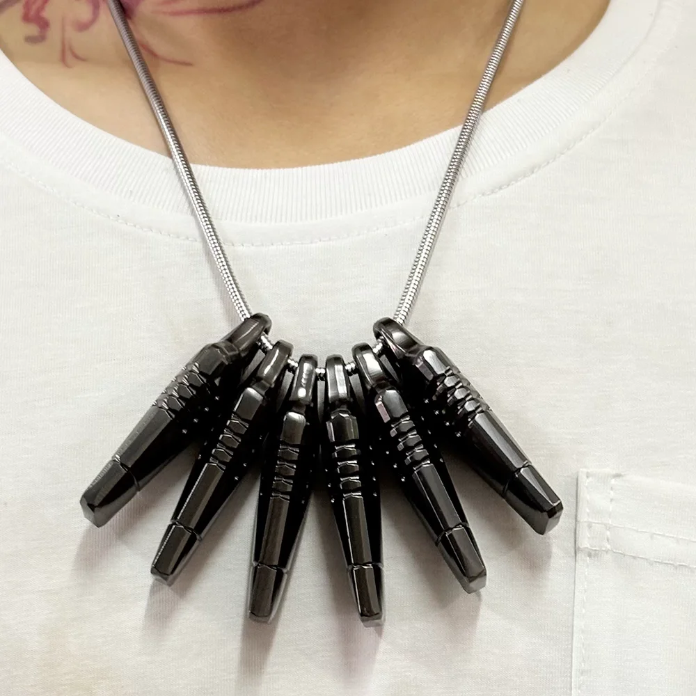 

Game Death Stranding 2 On the Beach Necklace Metal Cupid Connector Pendant Sam Porter Bridges Cosplay Jewelry 6pcs Set Toy Gifts