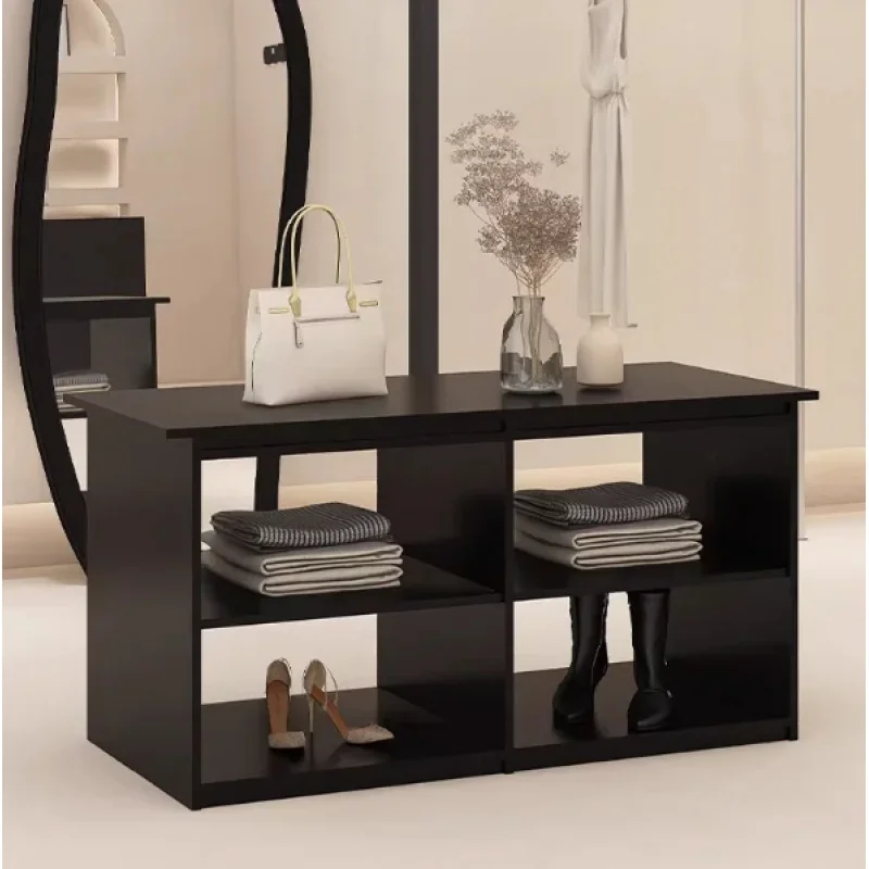 custom.Modern Natural Wood Bag Storage Display Rack-Assemble-Bedroom & Living Room Organizer