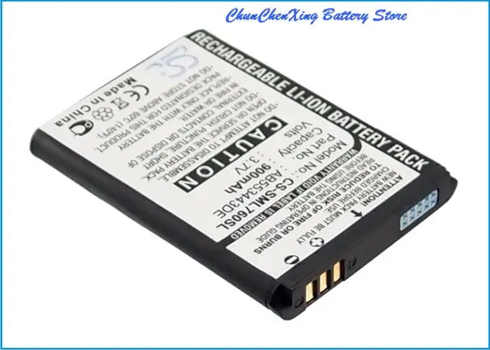 Bateria Cameron Sino 900mAh AB 553443 DE para Samsung SGH-L760, SGH-L768, SGH-Z620