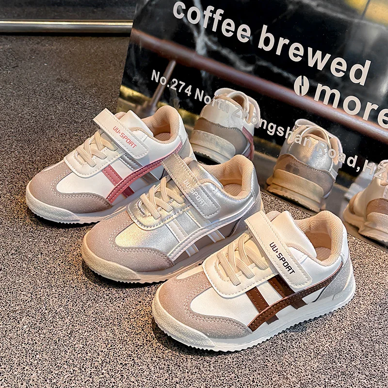 

Детские спортивные туфли для отдыха, весна 2026, с мягкой подошвой, модные туфли для девочек и мальчиков