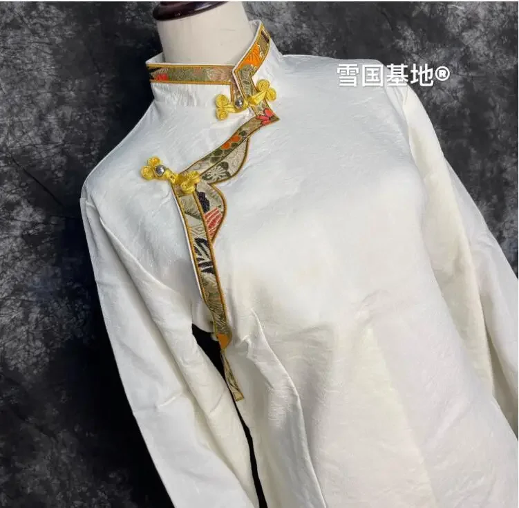 Ethnic Style Women's Embroidered Tibetan Style Clothing Shirt