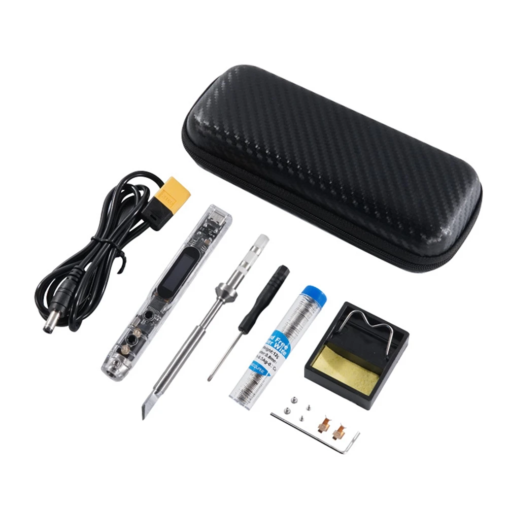 

SI012(TS-K) 65W Intelligent OLED Electric Soldering Iron Kit 450℃ Sensitivity Adjustable Built-in Buzzer Soldering Head