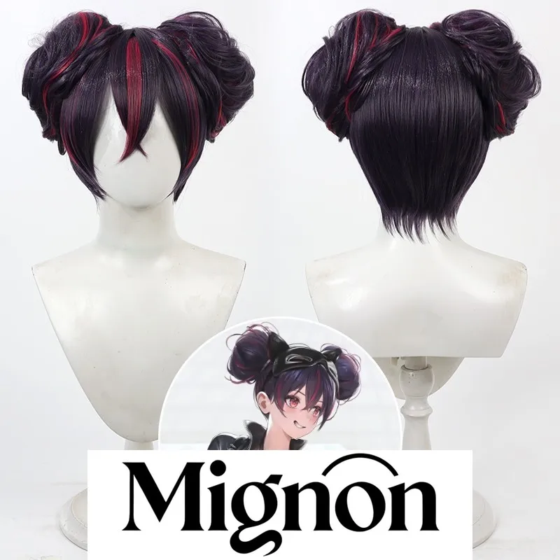 

Goddess of Victory: NIKKE Escape Queen Kansi Cosplay Wig Detachable Twin Hair Buns Simulated Scalp