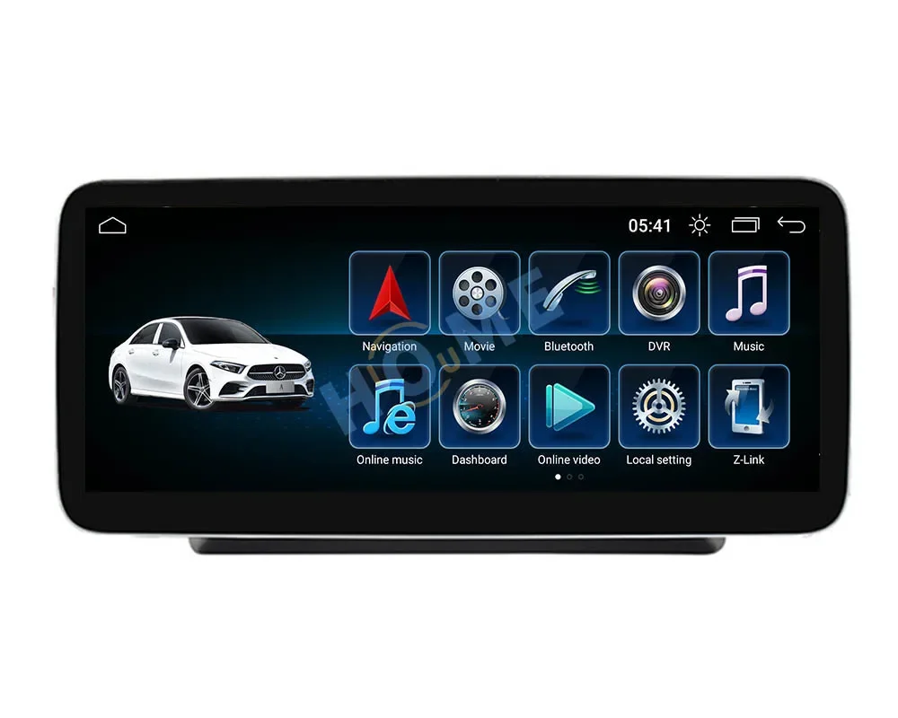 Android 13 12.5 "pemutar Multimedia mobil, pemutar Multimedia mobil navigasi GPS Radio mobil layar sentuh HD untuk Mercedes Benz G Class W461 W463