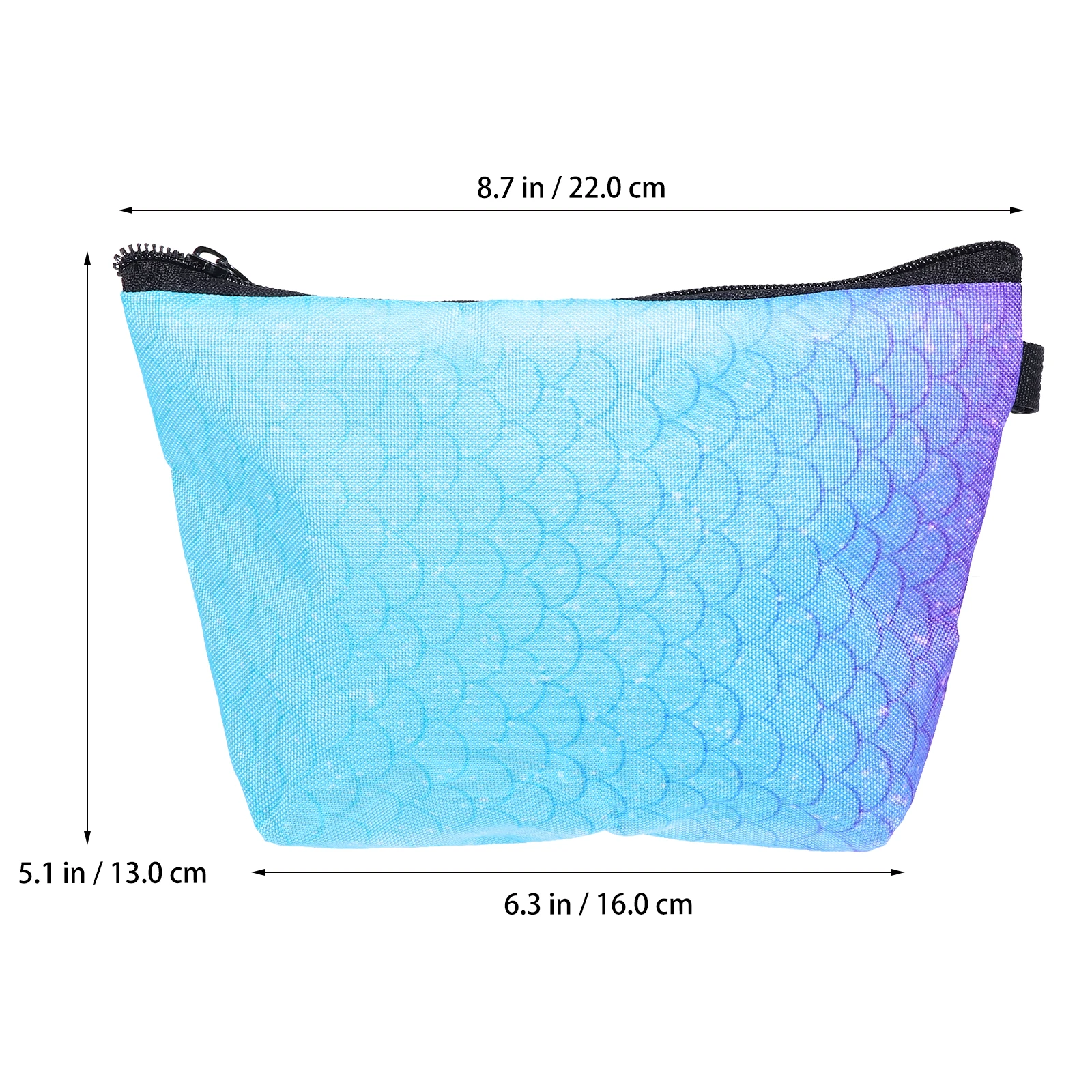 

Bag Toiletry Makeup Organizer Handheld Travel Basic-chic Wash for Fish Scale Polyester Storage Case