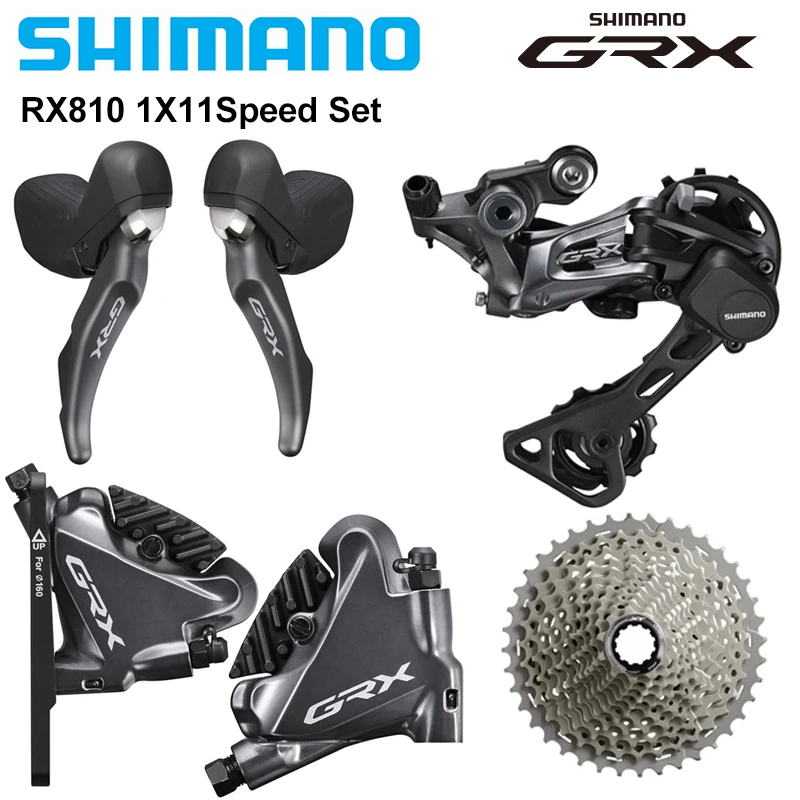 SHIMANO GRX 1x11Speed Groupset ST-RX810 BR-RX810 Rear Derailleur RD-RX812 CS-M8000/M5100 Original Bike Parts