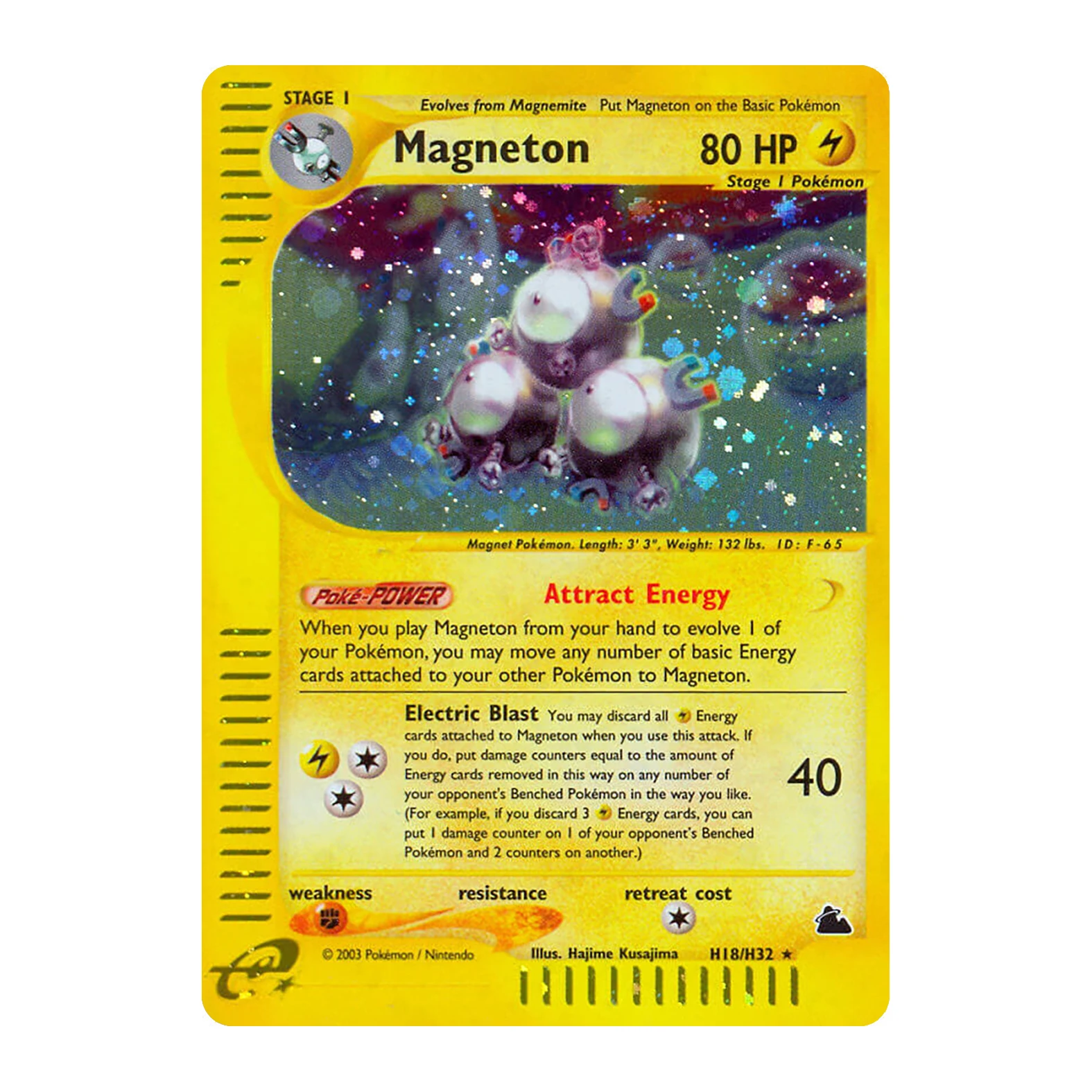 Vintage PKM Skyridge (SK) E-KARTEN H1-H32 Voll-Holo Seltene PROXY-Karten Set Gyarados Umbreon Flareon Klassische WOTC Sammelkarten – Detail 27