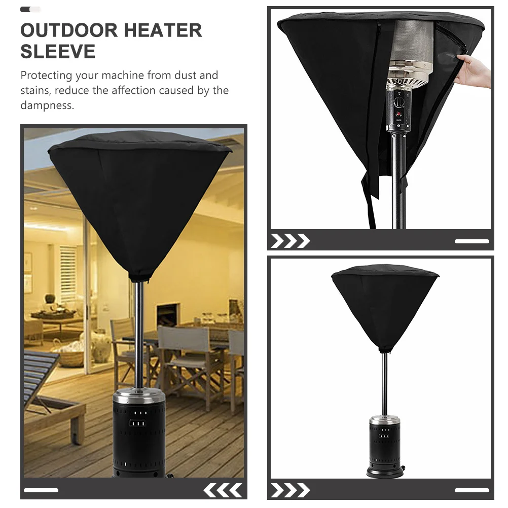 

Крышка обогревателя для патио, сверхмощный полиэстер, водонепроницаемая защита, крышка вентиляционного отверстия для наружного обогревателя, непромокаемый пылезащитный щит