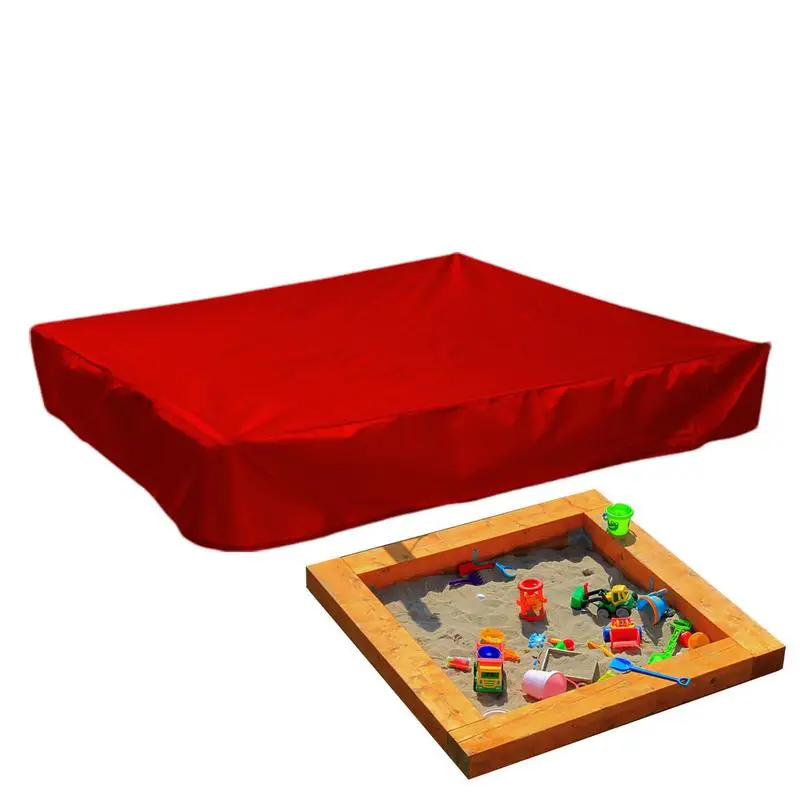 Sandbox Cover Sand Pit Square Waterproof Oxford Cloth Dust Cover Dustproof Protection Drawstring Garden Sandpit Home Accessories