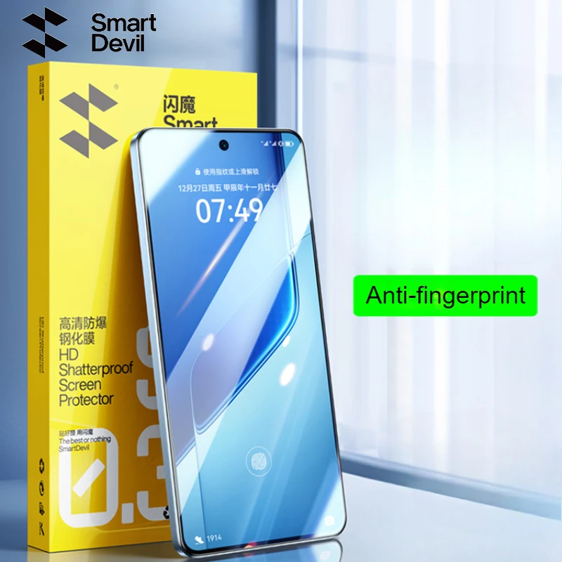 

SmartDevil 2/3 PCS Temperd Glass Film for iQOO Neo 11 Neo10 Pro Plus Neo 9 Pro Clear HD Screen Protector Anti-fingerprint