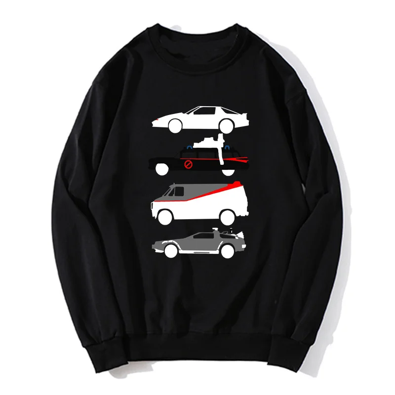 New Knight Rider Kitt Ghostbustears Men Hoodie The Car's The Star Casual Sweatshirt Cotton Unisex Sweater Clothing