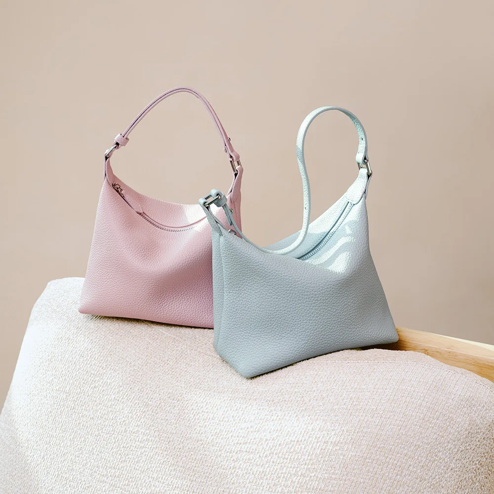 

2026 Spring Minimalist Women's Shoulder Bag Genuine Leather Crossbody Handbag Boutique Design Messenger Lady Fashion Accessory
